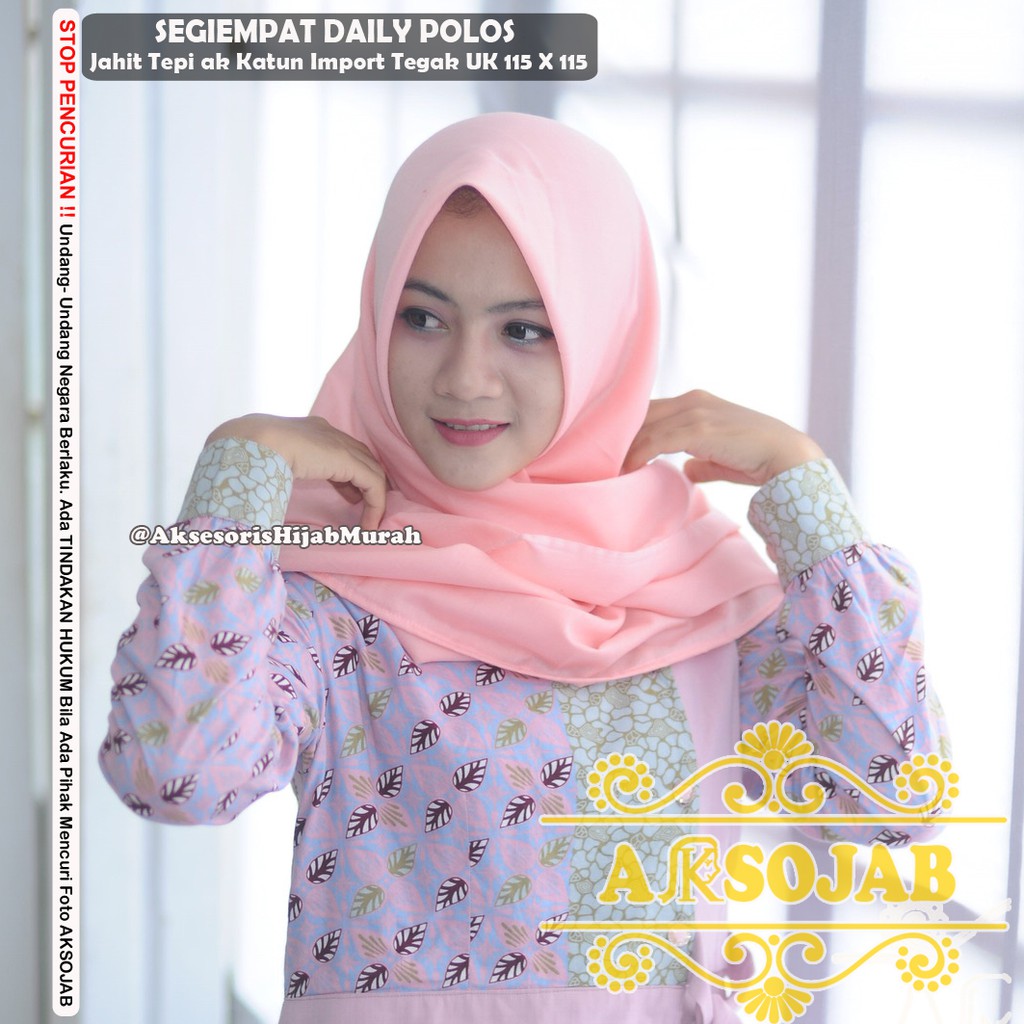 JILBAB SEGIEMPAT POLOS DAILY JAHIT TEPI 2SISI KATUN rawis saudia ansania bella
