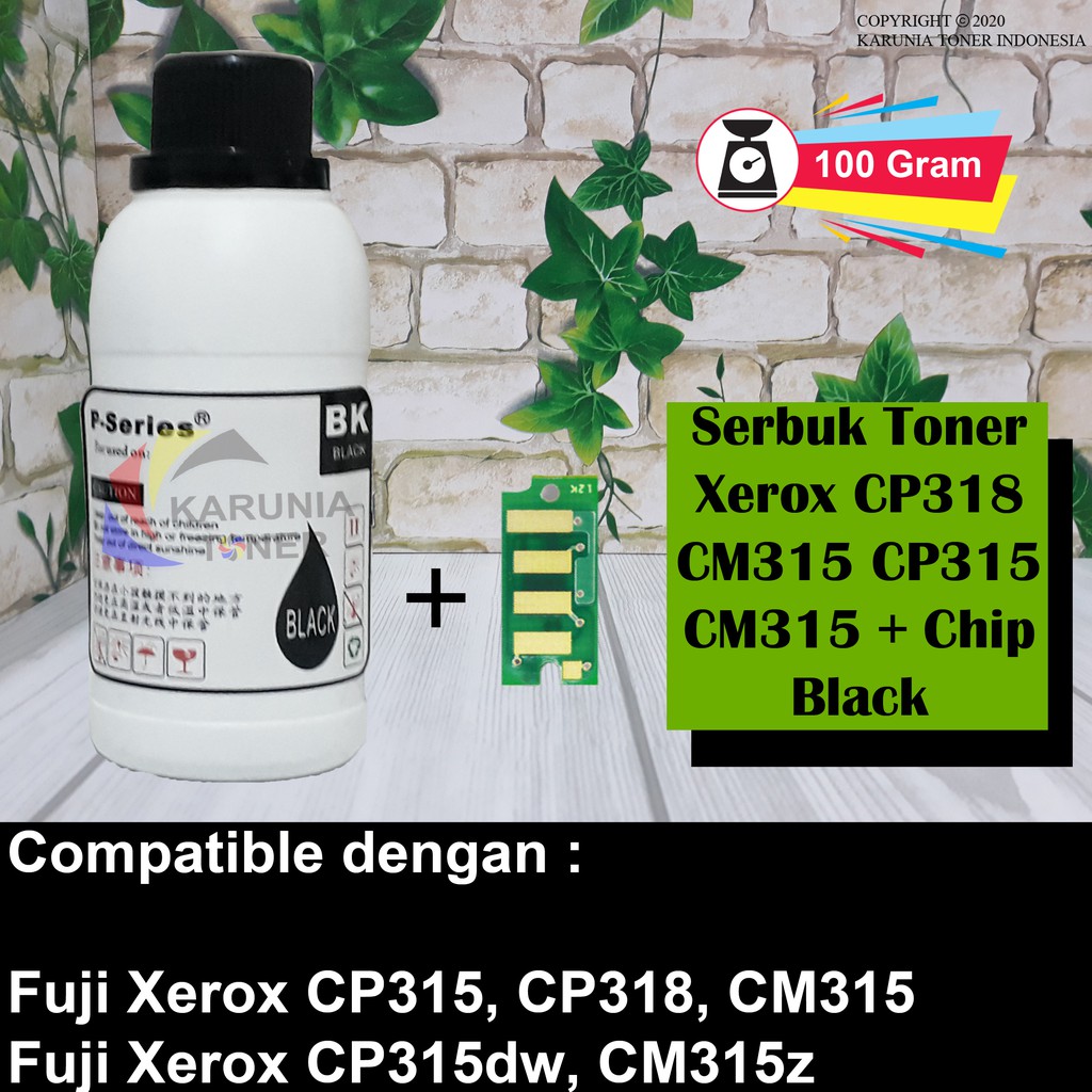 TONER + CHIP PRINTER LASER FUJI XEROX CP315 / Cp 315