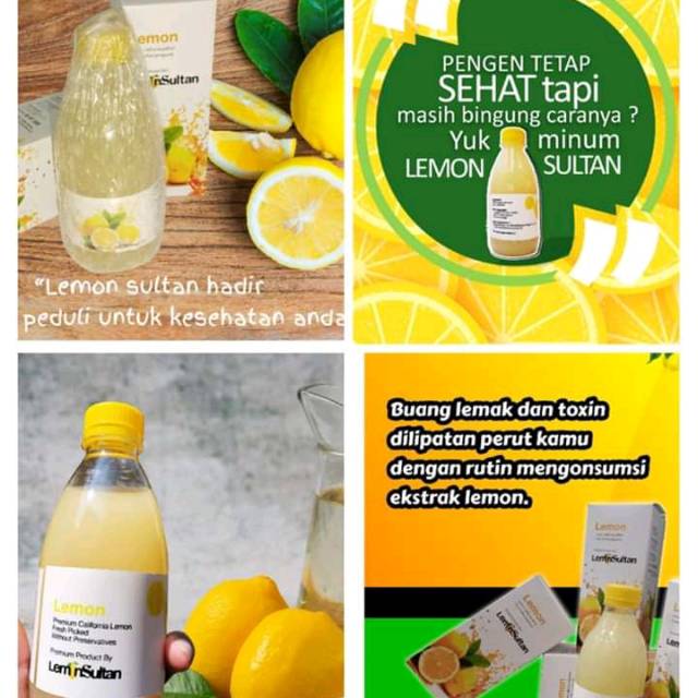 

Lemon sultan sari lemon (350 ml)100 % asli lemon