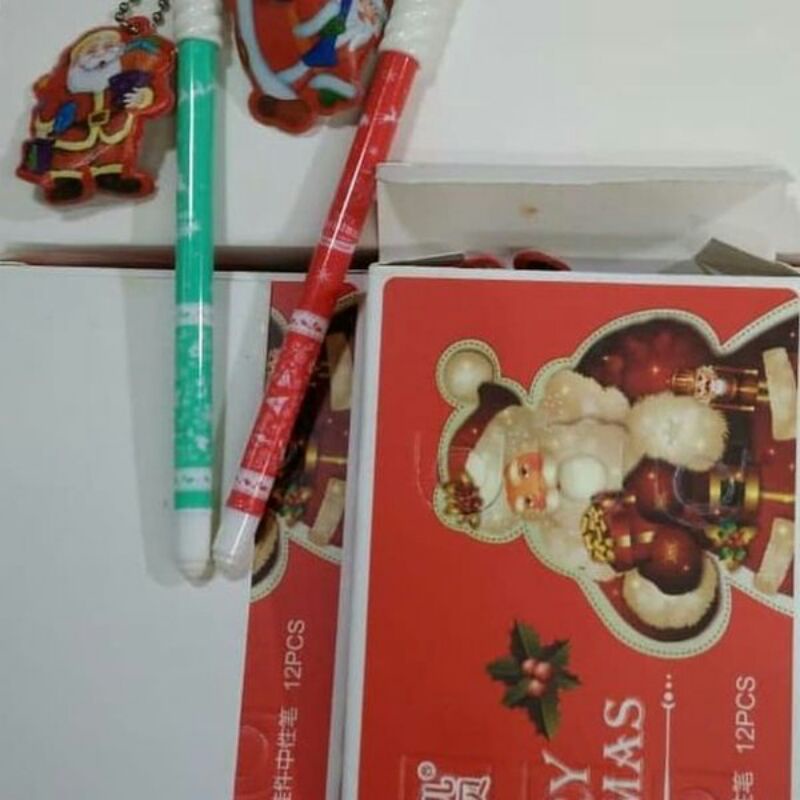 

pulpen gel gantungan Santa claus