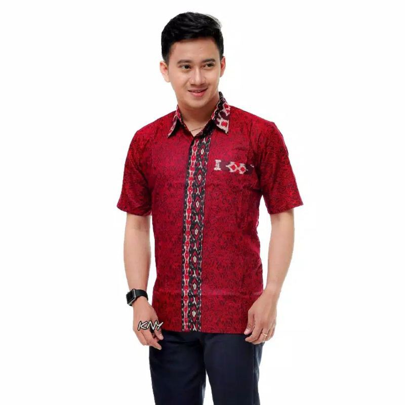 Kemeja Batik Pria / Kemeja Batik Pria Lengan Pendek / Hem Batik Pria Lengan Pendek / Baju Batik Laki