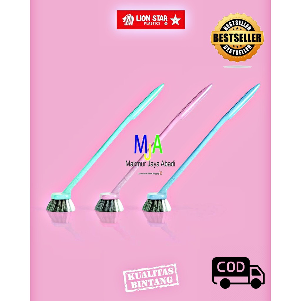 ( BISA COD ) PROMO LION STAR Sikat Gagang Kamar Mandi BR-66 Livina Bathroom Brush #201 Sikat WC