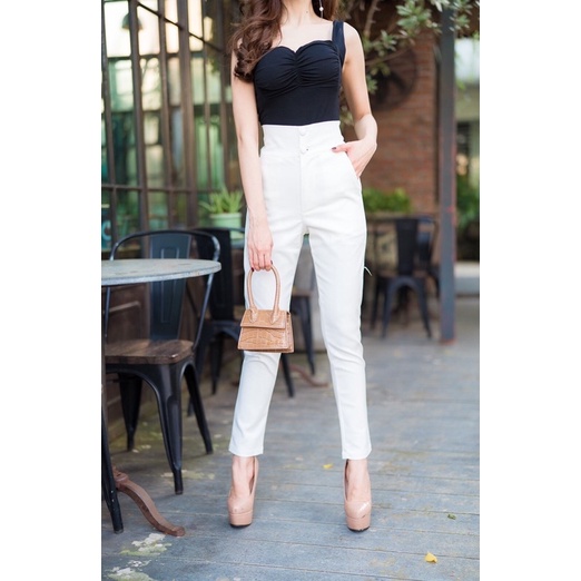 CELANA TON BEWRY PANJANG ZIPPER DEPAN KANCING 2 IMPORT BANGKOK/CELANA BANGKOK HIGHWAIST PREMIUM (CLBRY031)