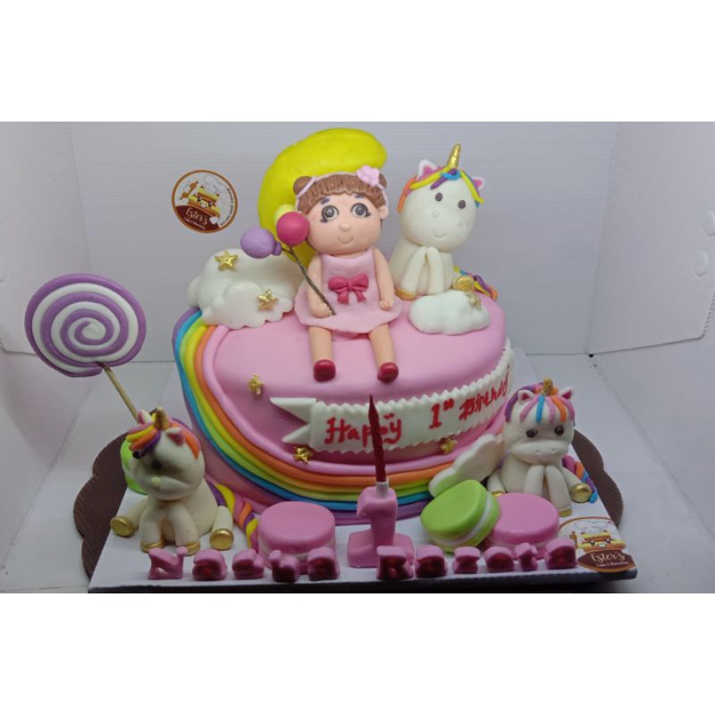 

kue ulang tahun unicorn 3d#unicorn birthday cake semarang