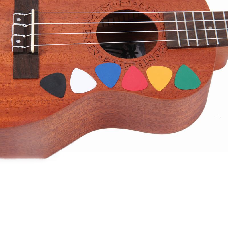 【Theredsunrisesiwy.id】100PCS ABS Acoustic Ukulele Bass Electric Guitar Picks Plectrums Accessories