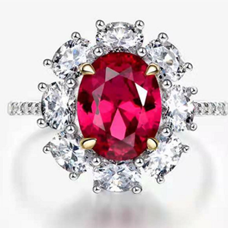 Cincin Rose ruby Kristal Untuk Wanita