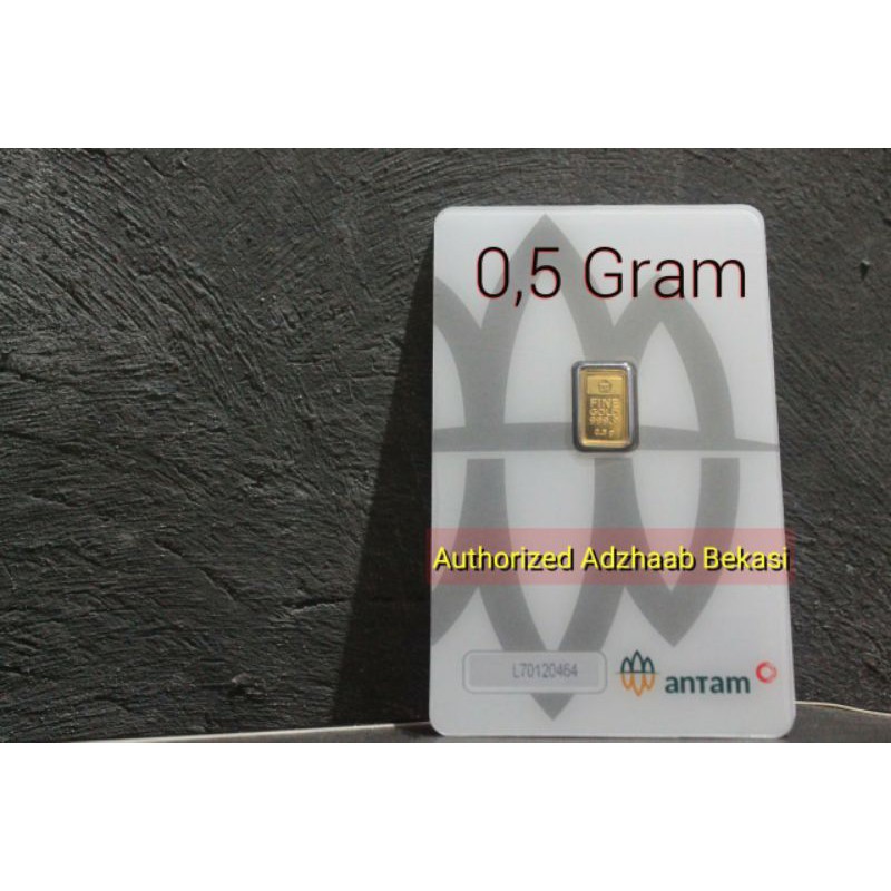 Antam Emas Murni 24 Karat, 0.5 Gram CertiEye 2021 Redmark