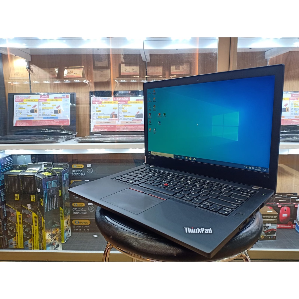 Laptop Kerja murah lenovo thinkpad t470 intel core i5 6300u 16gb 512ssd windows10pro