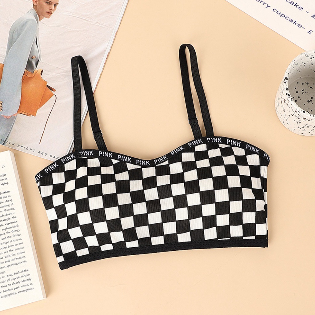 Nicebra Bra Pakaian Dalam Wanita Import Motif Catur 1087