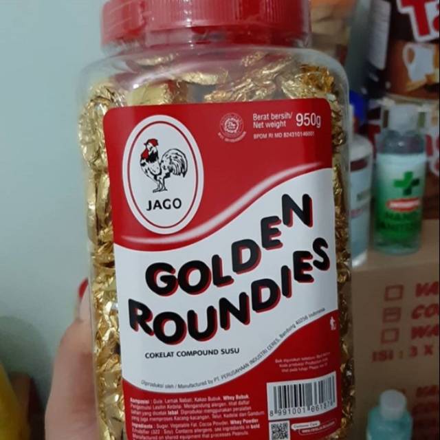 

Golden roundies coklat compound susu