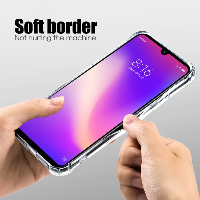 Casing Soft Case TPU Transparan Ultra Tipis Shockproof Untuk Xiaomi Redmi Note 7