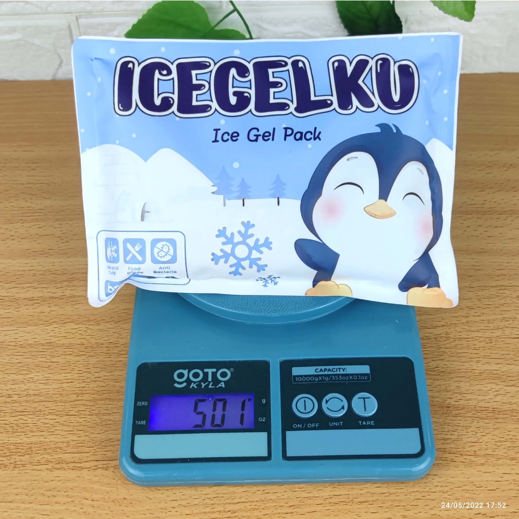 Ice Gel Besar 500g Merk Cool Gel - Blue Ice Pack Gel