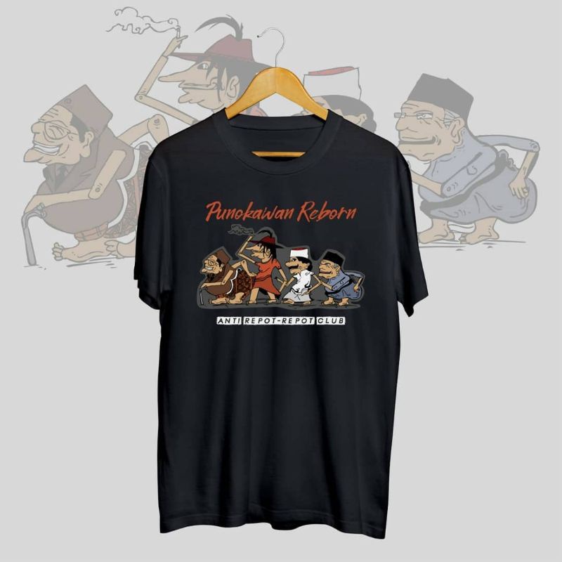 Kaos Punokawan reborn, kaos gus dur , kaos cak nun , kaos gus mus , kaos jancuk