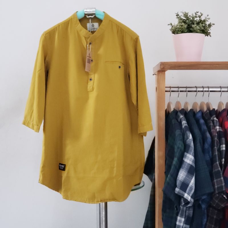 ALARIC BAJU KEMEJA KURTA LENGAN 3/4 KURTA MUSLIM ORIGINAL