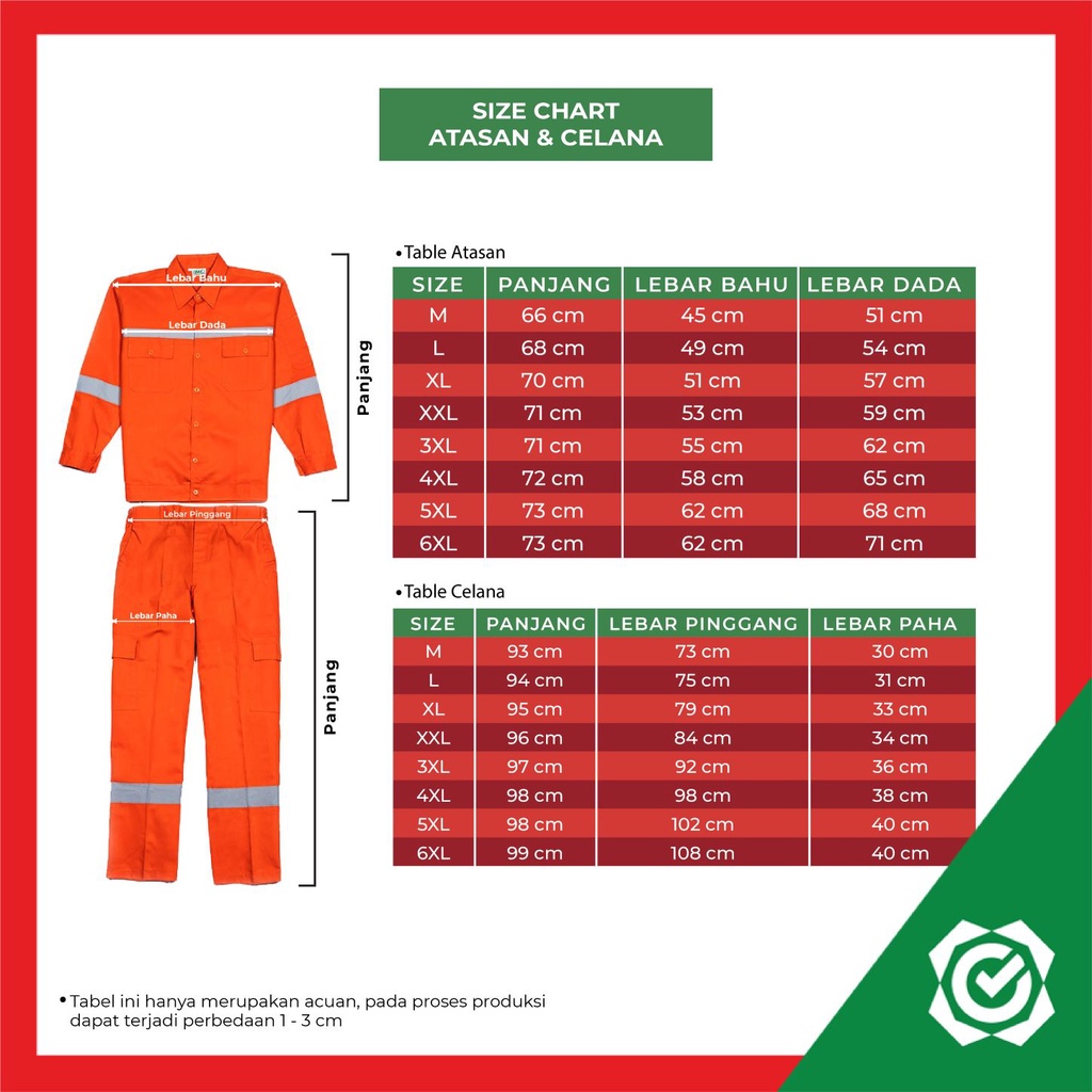 Wearpack Setelan Safety Baju Celana Proyek IMJ Jumbo 3XL-6XL