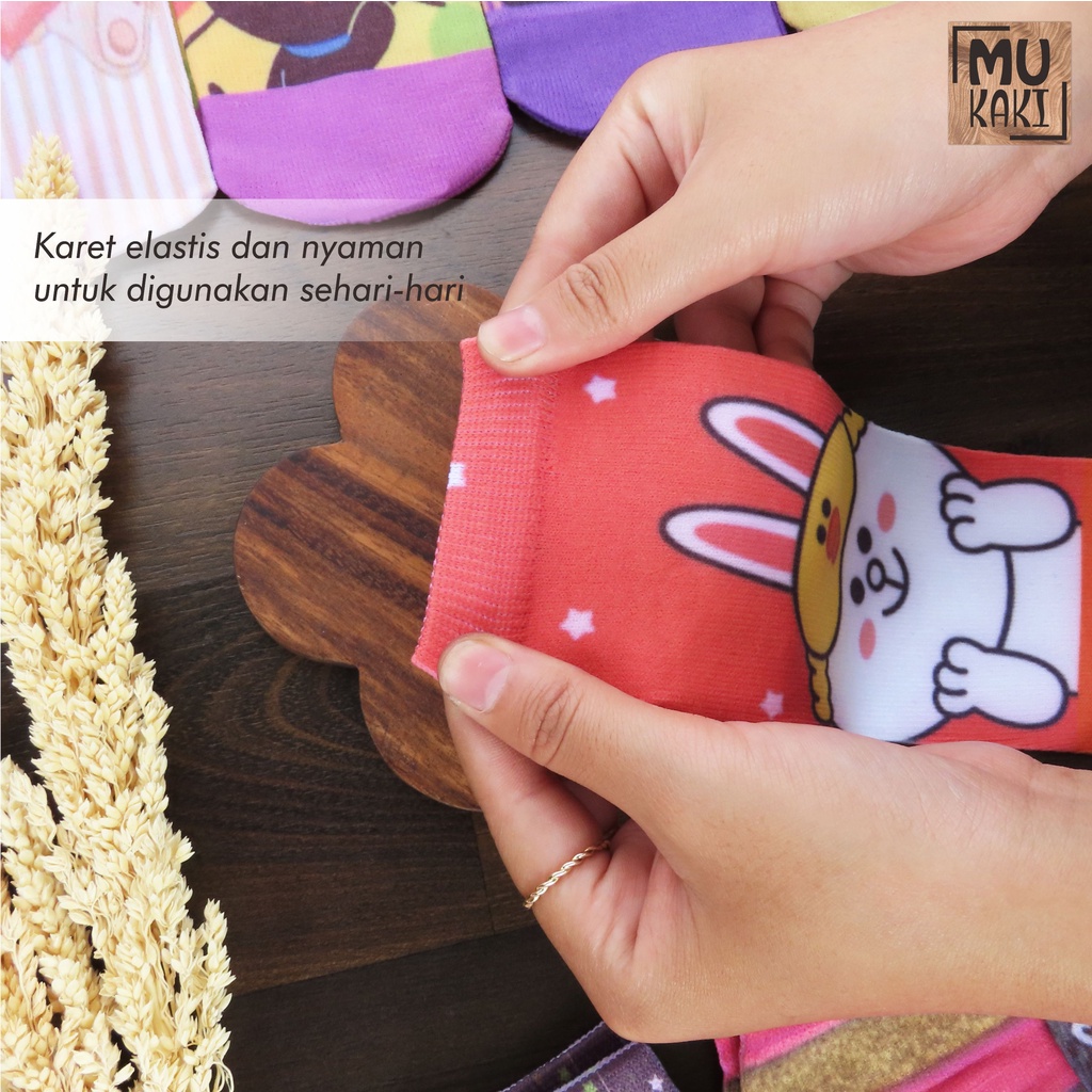 Kaos Kaki Printing Anak Karakter Murah Mukaki G