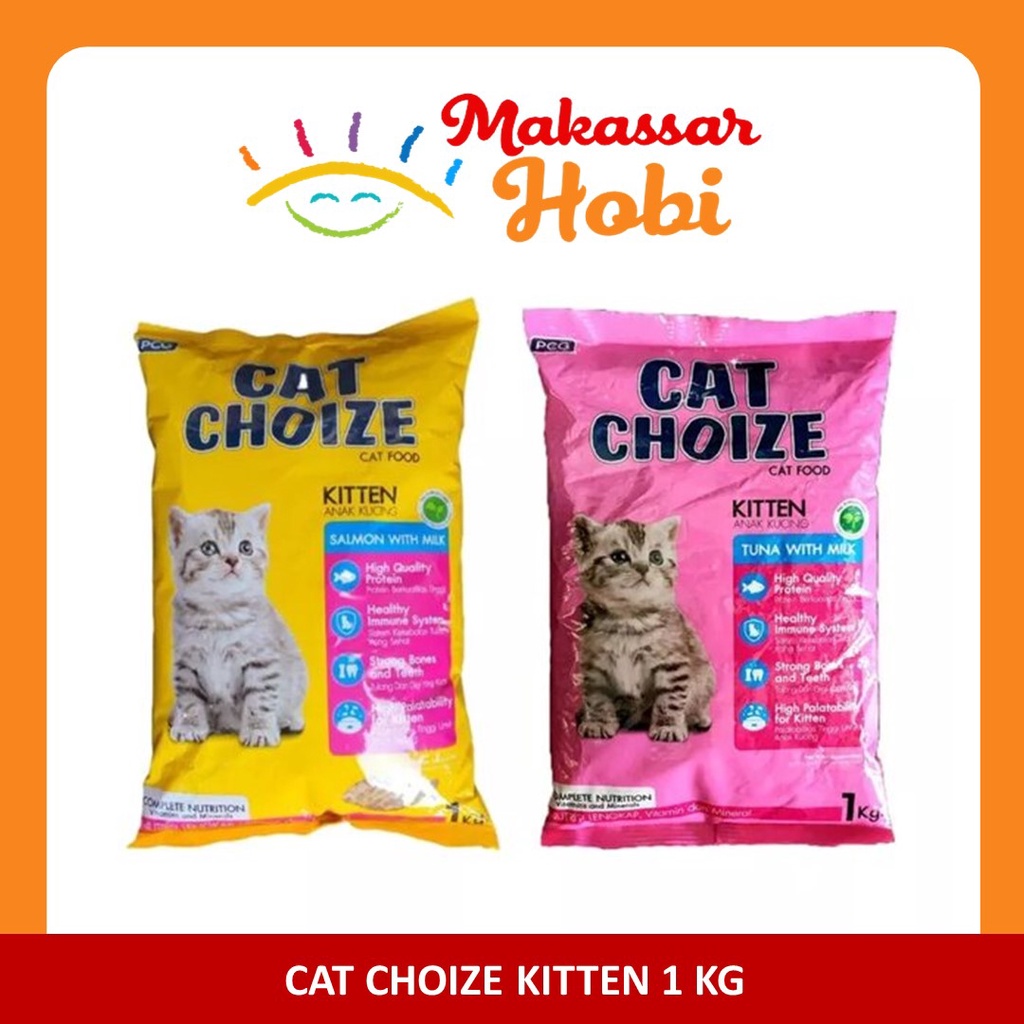 Makanan Anak Kucing Cat Choize Kitten 1 kg 1kg Choice Choise Kering