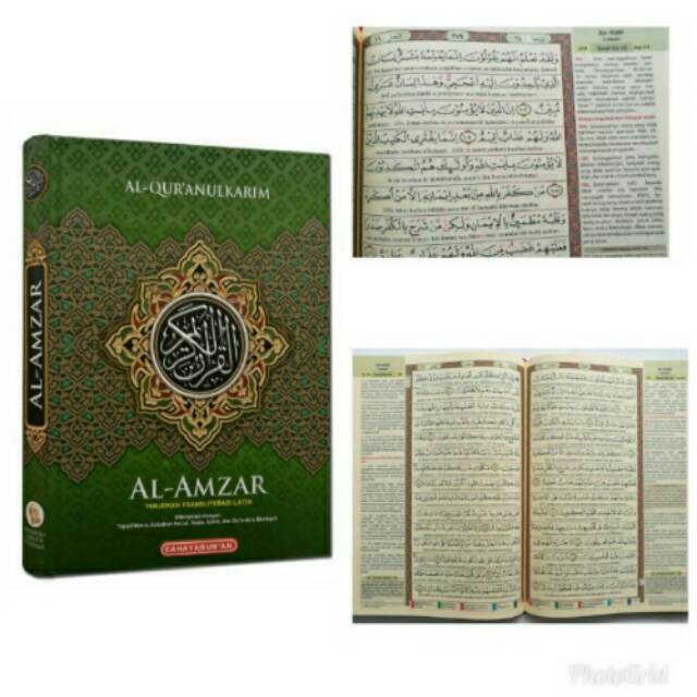 Al Qur'an Al Amzar Latin dan Terjemahan ukuran A4