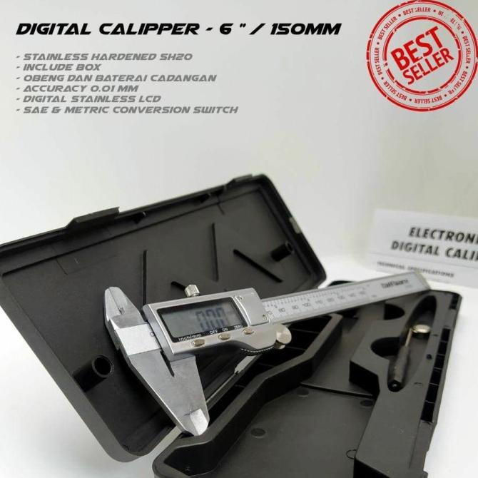 jangka sorong / sigmat digital ( stainless steel + akurat )
