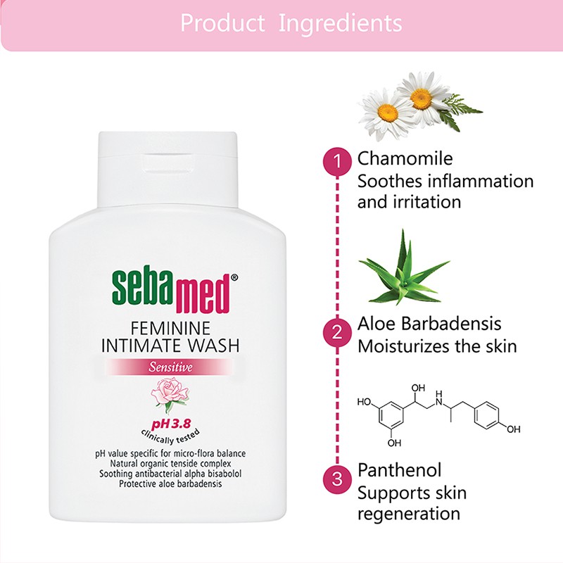 ★ BB ★ SEBAMED Intimate Feminine Sensitive Wash pH 3.8