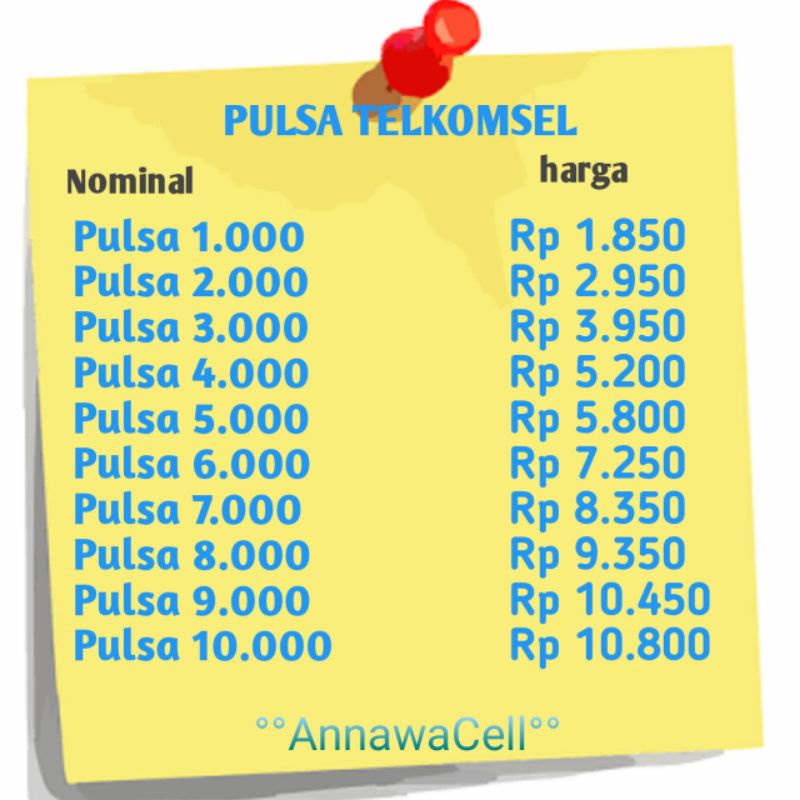 PULSA TELKOMSEL 1K 2K 3K 4K 5K 6K 7K 8K 9K 10K