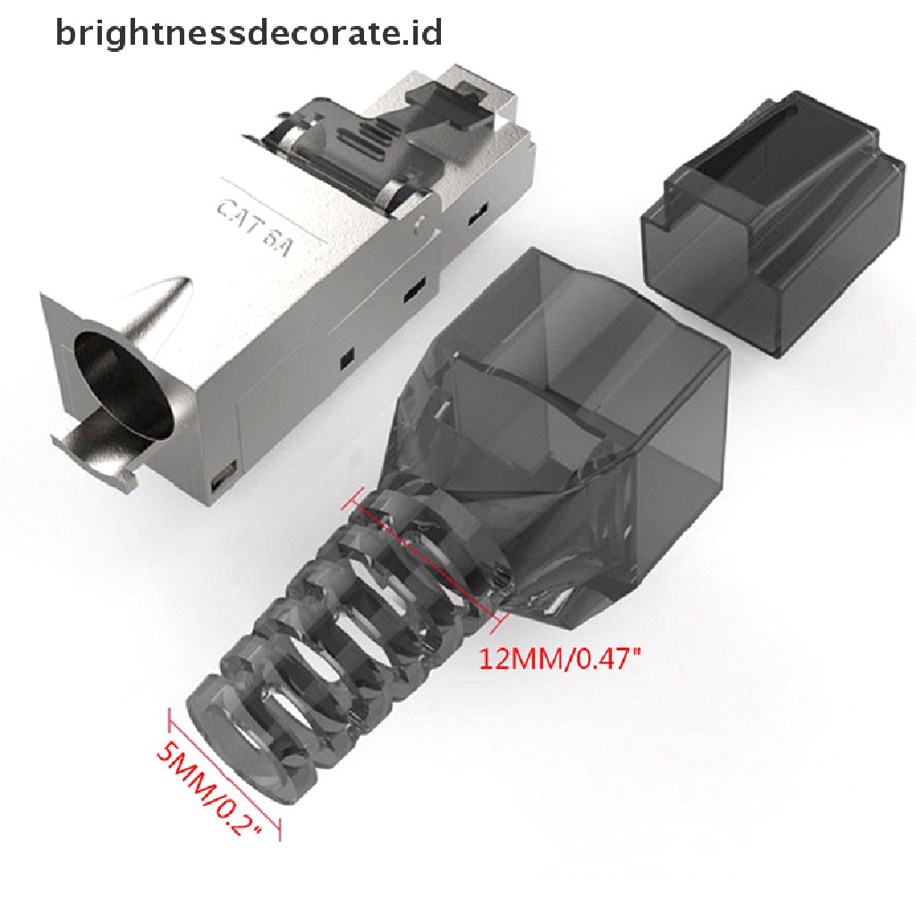 Konektor Kepala Kristal Cat6A / 7 / 8Ft Rj45