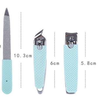 SET MANICURE GUNTING KUKU ISI 3 IMPORT KUALITAS TERBAIK