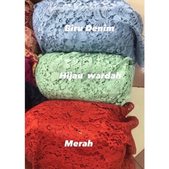 Bahan brukat/Brukat tebal/Kain brukat/merah