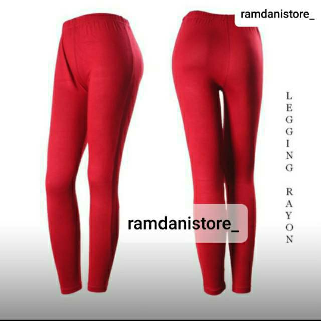 Legging Basic Rayon Premium, Legging Bahan Rayon Super Premium, Legging adem, Legging Dewasa, Legging