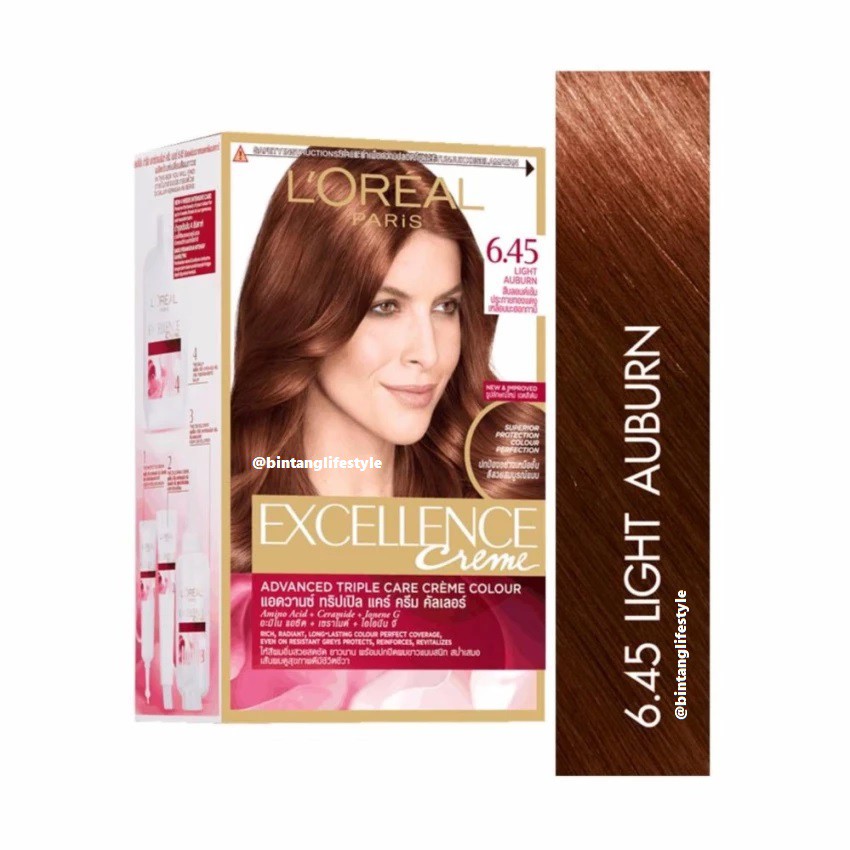 Loreal Excellence Creme No.6.45 Light Auburn