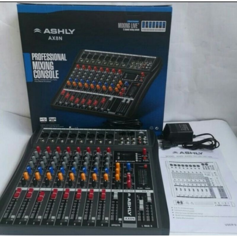 MKXER AUDIO 8 CHANNEL AX8N AX 8N MIXER 8 CHANNEL