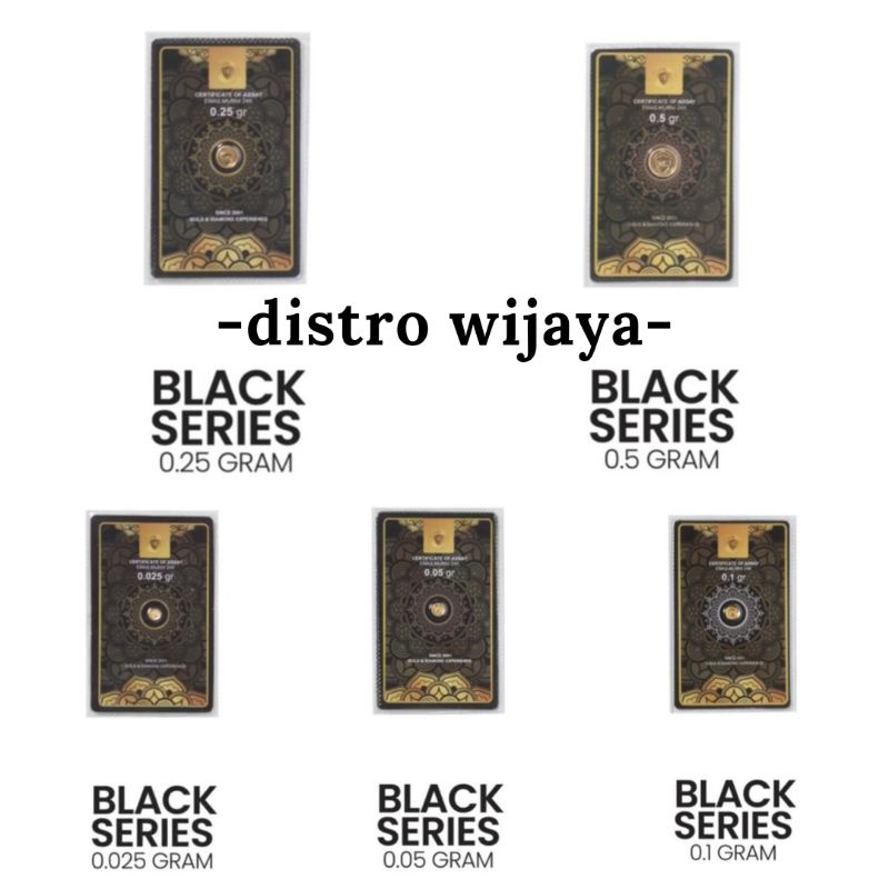 MiniGold black series 0.025 gram dan 0.05 gram