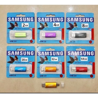 USB FLASHDISK SAMSUNG + OTG MICRO USB ORIGINAL OEM TERSEDIA 2GB , 4GB , 8GB , 16GB , 32GB , 64GB