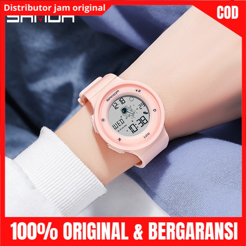 Jm Tangan Wanita Bisa Pria Anti Air Original Dan Bergaransi Model Digital Tali Rubber Shockproof SAN