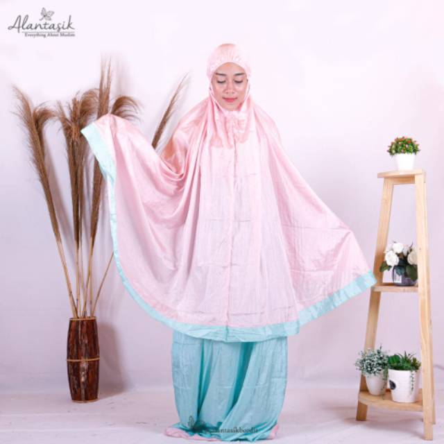 Mukena Vanila / Mukena Parasut Traveling Vanila R.12