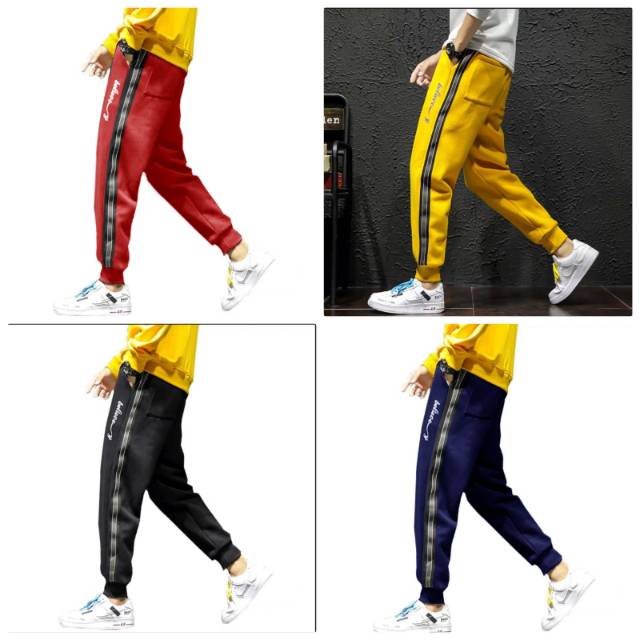 Celana Joger Pria Panjang Casual Pria Jogger Pants Believe Pantai Santai Kolor Chino Joger Gym