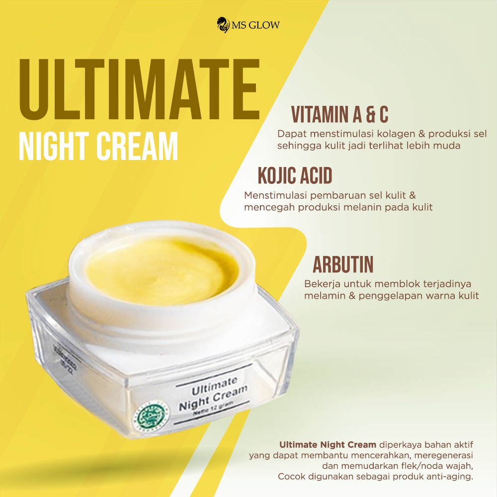 NIGHT CREAM ULTIMATE MS GLOW night cream ms glow ultimate