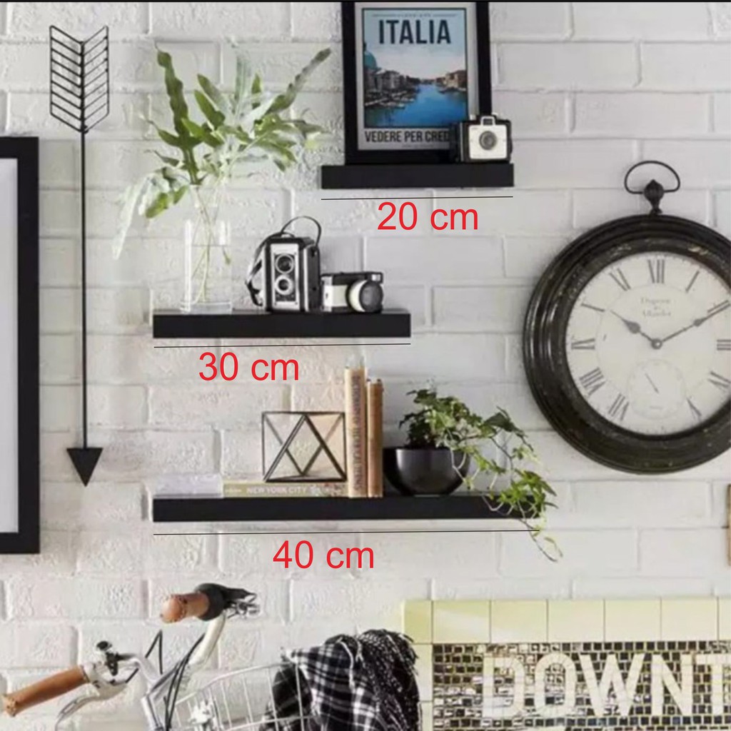 Mega_1688 Ambalan Rak Dinding Minimalis 1 Set 3 Pcs MG896