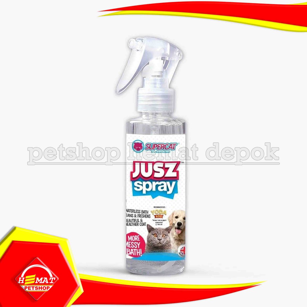 Jusz Spray Obat Luka, Anti Kutu, Jamur, Scabies, Anjing , Kucing 150ml