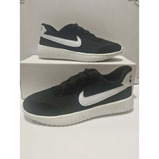 TERUPDATE SEPATU SEKOLAH ANAK NIKE HITAM LIST PUTIH UNISEX KEREN