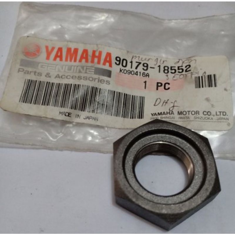 MUR GEAR DEPAN ORIGINAL YAMAHA SCORPIO Z ,/ NUT 90179-18552