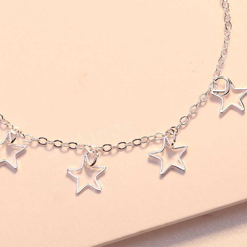 Gelang Wanita Flowers Gelang silver love Heart Produk Baru Di Toko Totall
