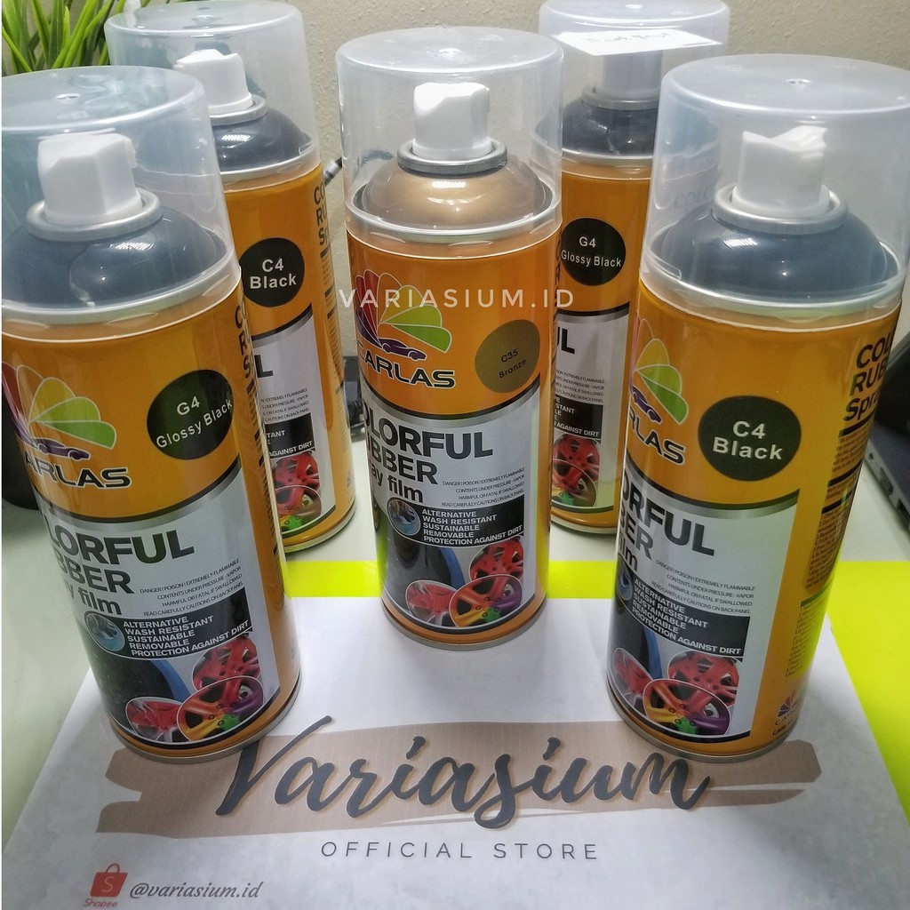 CARLAS Colorful Rubber Paint 400ml | rubber spray paint | mirip plast*dip | cat spray bahan karet