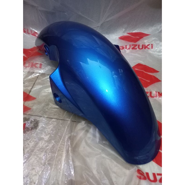 spakbor depan suzuki GSX 150r biru slebor GSX biru