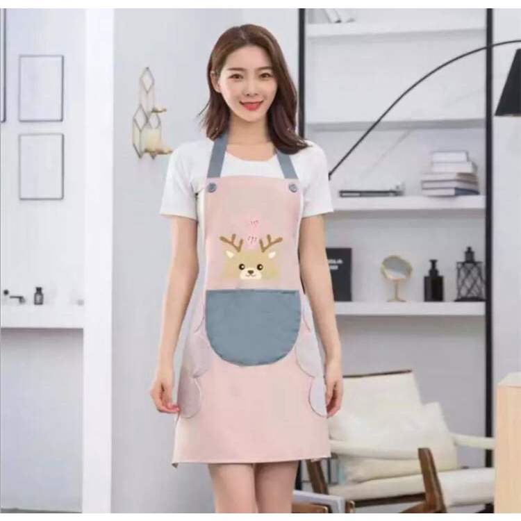 Celemek Masak Apron Waterproof bisa Lap Tangan karakter J109