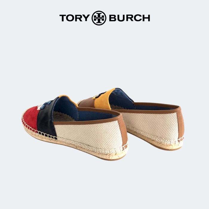 Wanita-Espadrilles- Sepatu Branded Original Tb Logo Patchwork Colorblock Espadrilles - 35