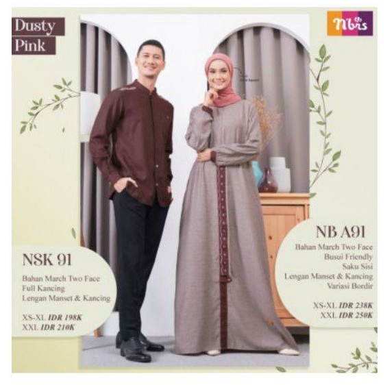 NIBRAS TERBARU 2021, COUPLE NIBRAS 91, GAMIS NIBRAS NB A91, KOKO NSK 91