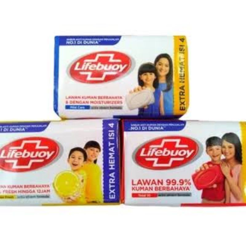 Jual Lifebuoy Sabun Mandi Isi 4 (60 gram) | Shopee Indonesia