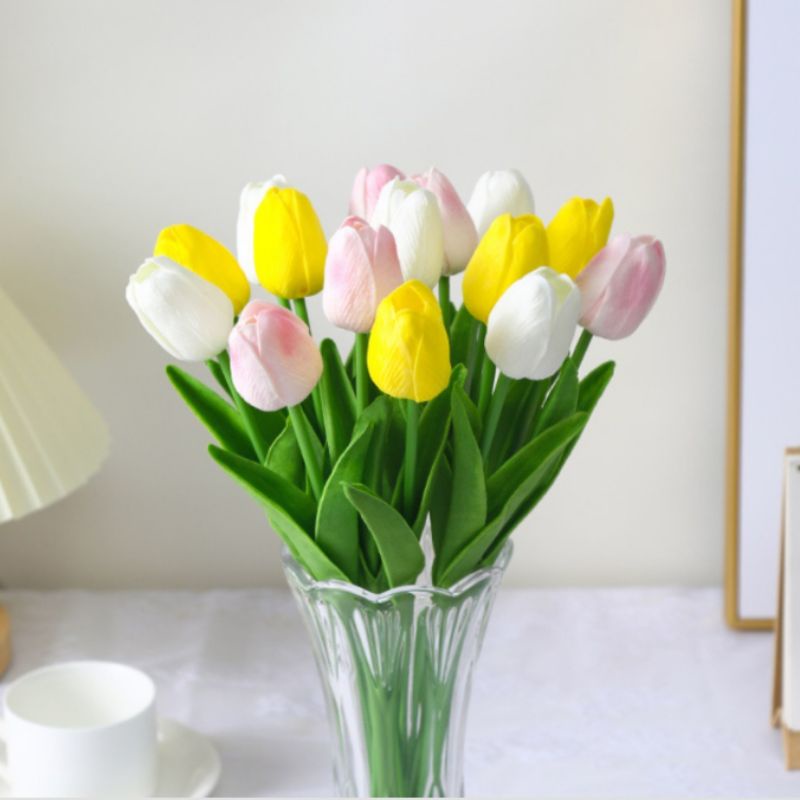 Bunga Artificial Garden Tulip 1 Tangkai AF65 Dekorasi  Rumah Kantor Kafe Beautiful Floral Artificial Flower Bridal Decoration