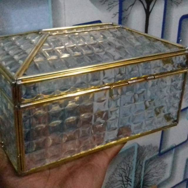 Box tisu kaca nako,box tisu,tempat tisu